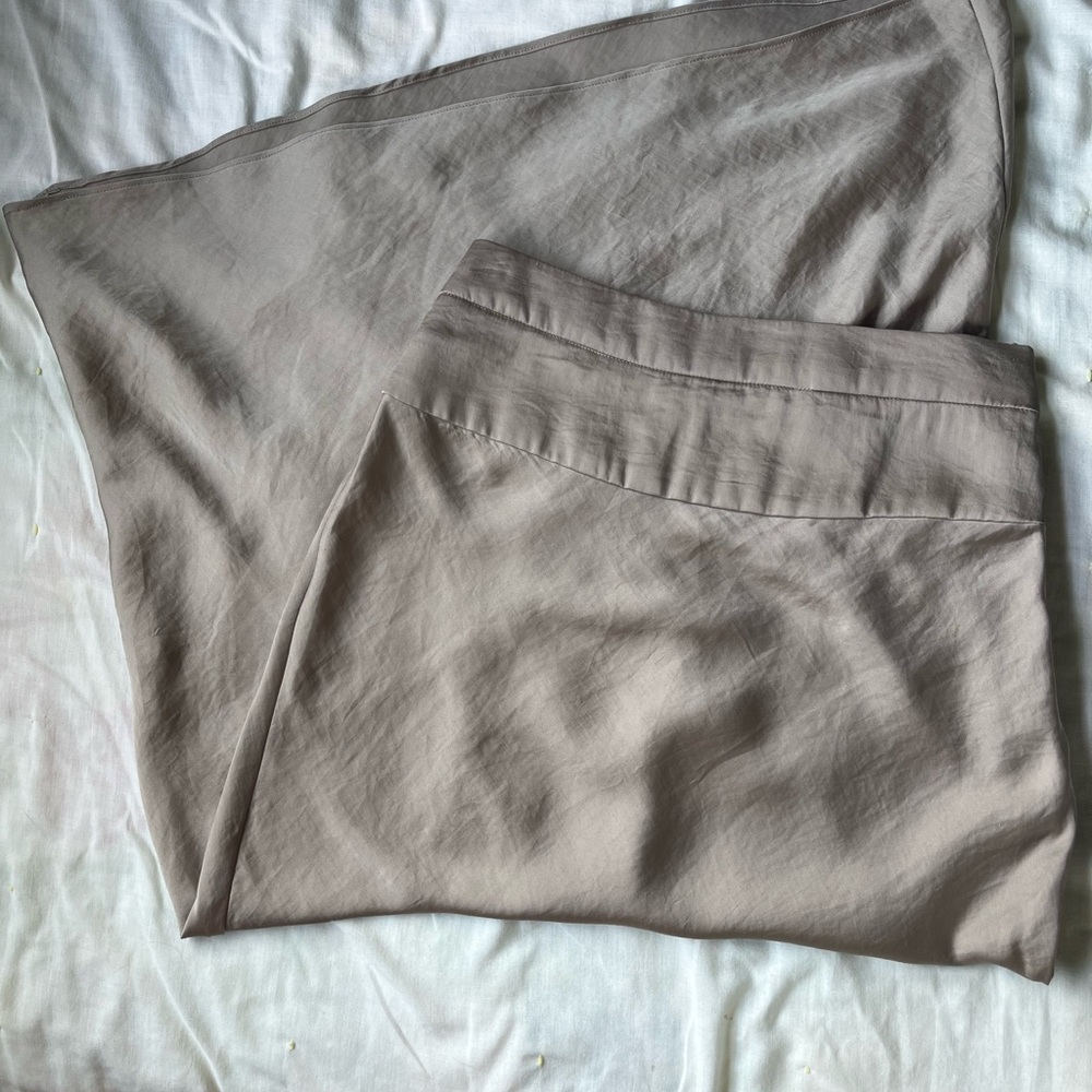 Free People Champagne Midi Skirt